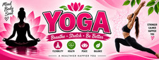 3ft x 8ft YOGA Vinyl Banner- Free Shipping CAN BE PERSONALIZED 
