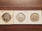 3 90% Silver Half Dollars *** 1.085 oz ASW *** Liberty, Franklin, and Kennedy