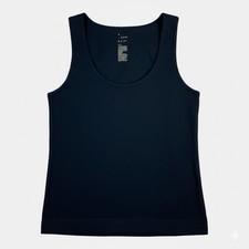 A New Day Womens Size Small Black Seamless Tank Top Scoop Neck Nylon Spandex