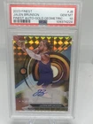 Jalen Brunson 2023 Topps Finest Auto Gold Geometric /50- PSA 10