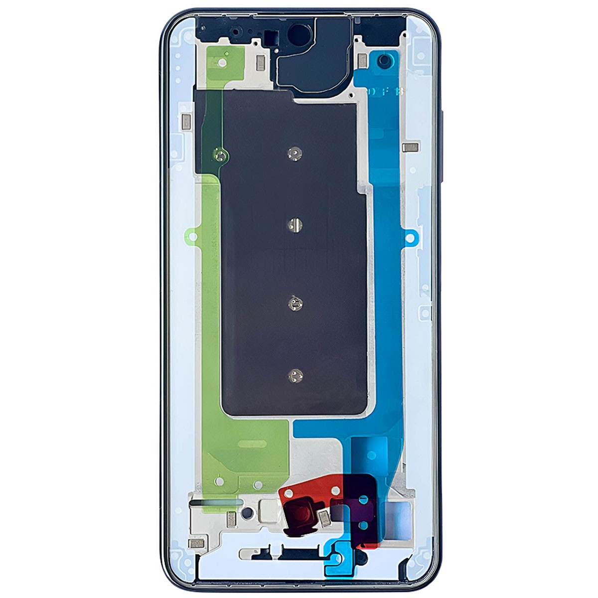 Châssis central Samsung A36 noir Clappio armature de rechange téléphone