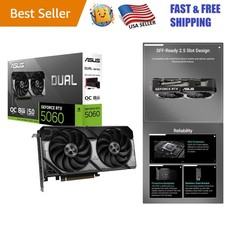 Asus Dual GeForce RTX 5060 8GB - Exceptional 3D Graphics Power with 0dB Tech