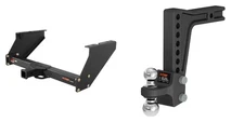 CUR Trailer Hitch Class 5 Tow Kit Adjustable Ball Mount 2in Receiver 15316-45936