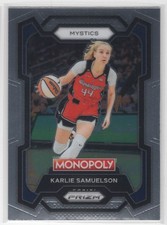 #33 Karlie Samuelson 2024-25 Prizm Monopoly WNBA Base Washington Mystics