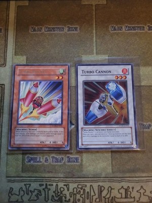 YUGIOH TURBO CANNON ANPR SUPER + TURBO ROCKET ANPR RARE UNLIMITED ED NM
