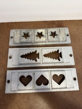 Lot Of 3 Kook-E-King Cookie Dies - Star Xmas Tree Heart
