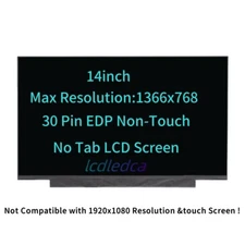 14'' For Lenovo IdeaPad 1 14IAU7 82QC003VUS LED Non-Touch LCD Screen 1366x768 HD