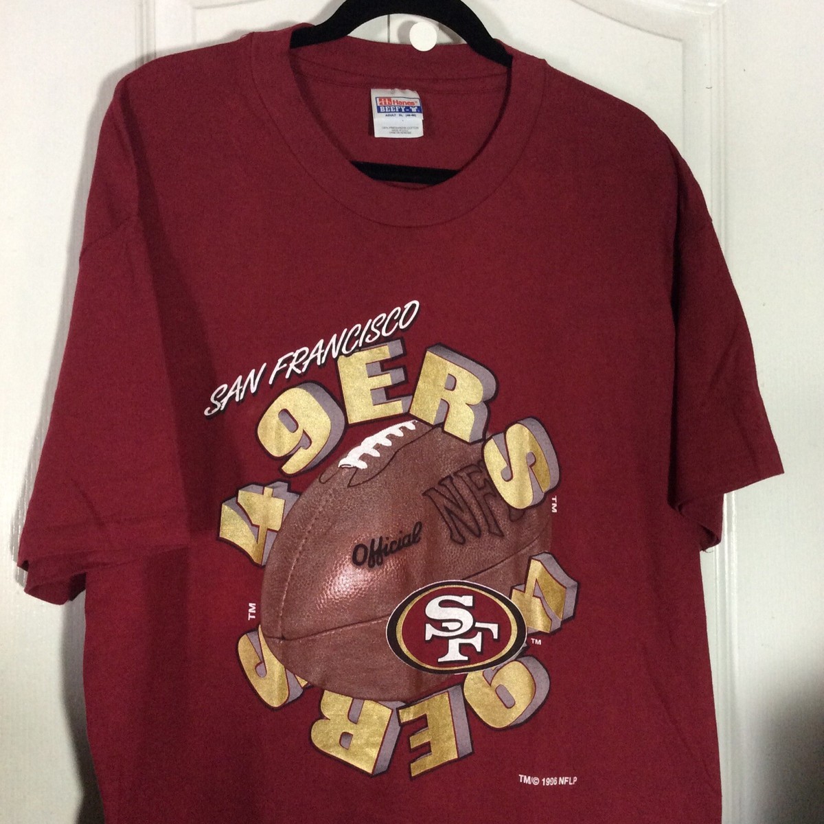 Rare Vintage San Francisco 49ers Football Gold Letters T-Shirt