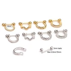 Hoop Earrings Ear Stud Ear Steel Barbell CZ Tragus Cartilage Helix Lobe Pierci ~