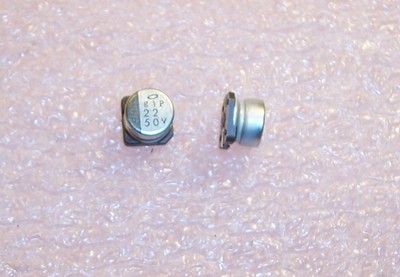 QTY(100) 22uf 50V 105' 8x6mm SMD ELECTROLYTIC CAPACITORS UUX1H220MBR1GS NICHICON