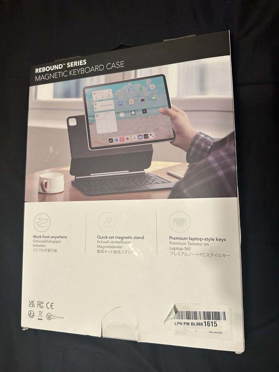 ESR Rebound Series Magnetic Keyboard Case For iPad Pro 12.9 Black