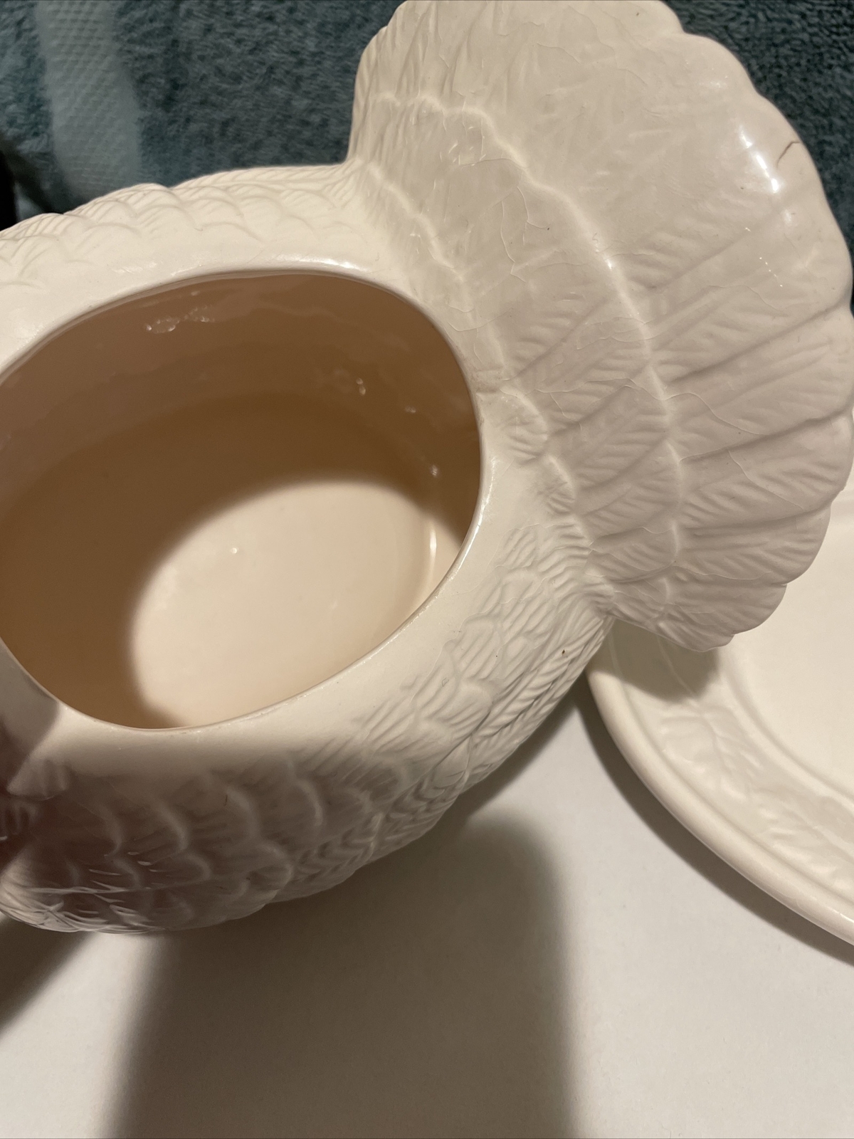 Vintage Ceramic Turkey Gravy Boat with Tray Great Condition eBay