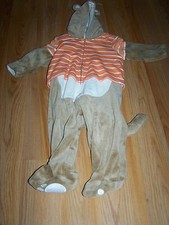 Size 3-6 Months OshKosh Brown Puppy Dog / Bear / Arthur Costume Orange Shirt EUC