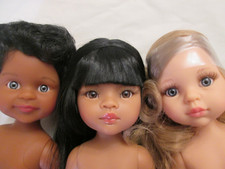 Lot Q 3 Nude Paola Reina Las Amigas Dolls 32cm Vinyl  Cayetano Meily Ana 13"