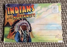 Indians Of The Northwest 1940 Postcard Book Complete