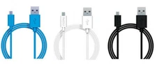 Incipio Charge and Sync Micro USB 3Ft Cable   Blue White Black or Cyan