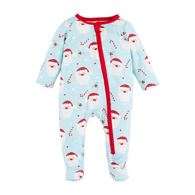 Mud Pie H4 Baby Boy Blue Santa Glow In Dark Sleeper 10860123 - Choose Size