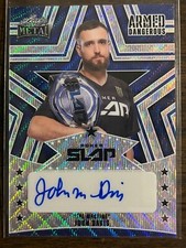 2025 Leaf Metal Power Slap #AD-JD1 The Machine John Davis AUTO BLUE 6/20