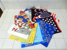 HAV-A-HANK BANDANA, SCARF, HEAD / NECK WRAP, USA MADE (BUYER GRTS 6 PIECES)