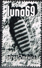 Mexico US Space Moon Explorer Apollo 11 1969 stamp MNH A-16