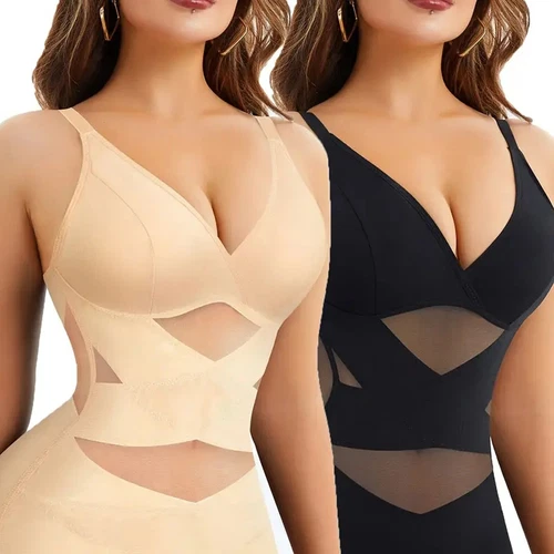 Women Tummy Control Shapewear Compression Tanks Cami Tops V Neck Sexy Camisoles - Picture 1 of 25