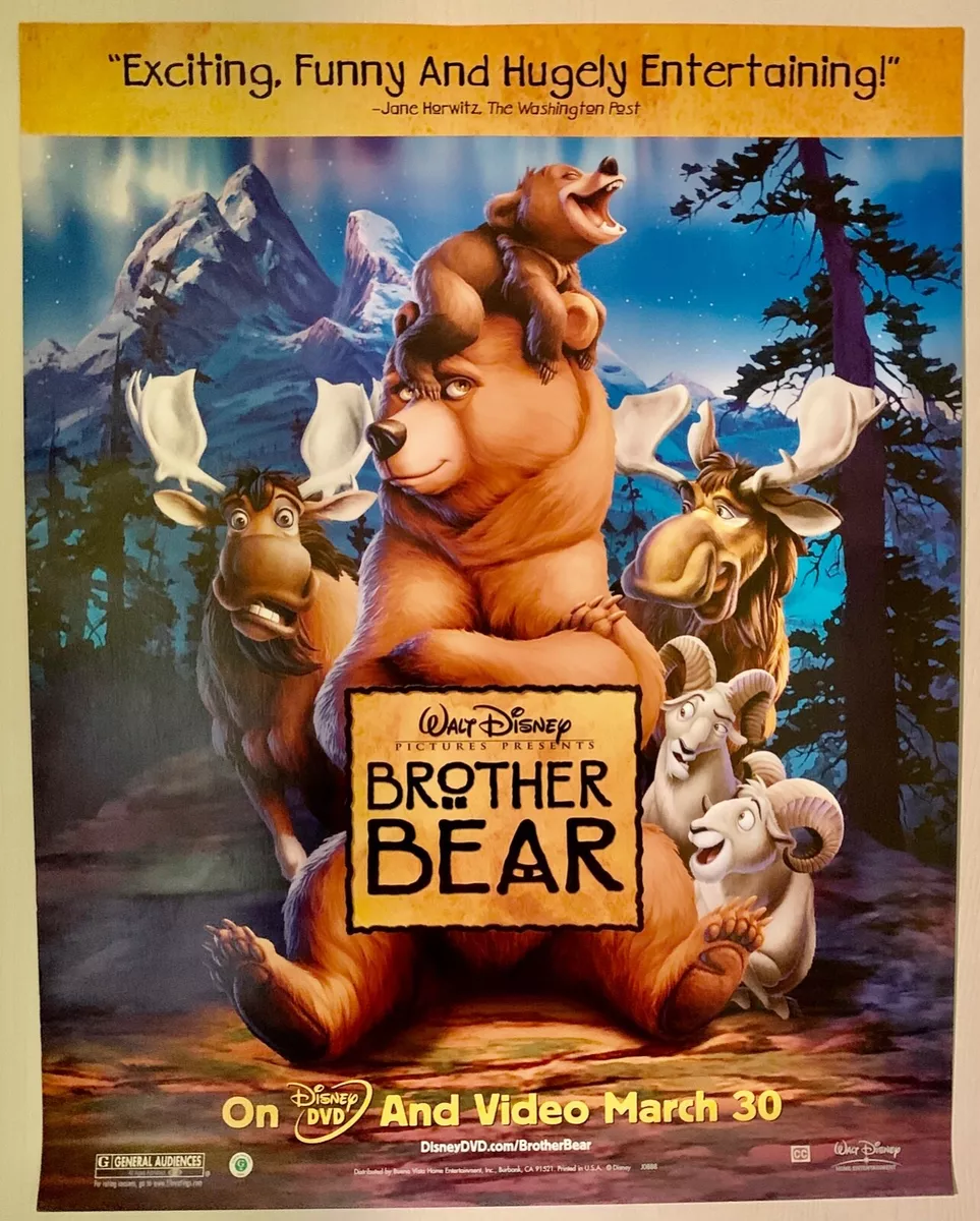 Disney BROTHER BEAR Movie Poster 22 in x 28 in Heavy Stock