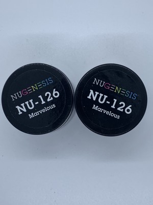 (2) Nugenesis NU-126 Marvelous Dipping Powder  1.5oz / 43g Professional Grade