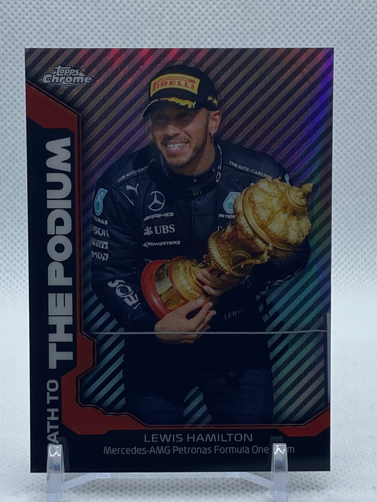 2021 Topps Chrome Formula 1 F1 Lewis Hamilton Path to the Podium #PTP-LH