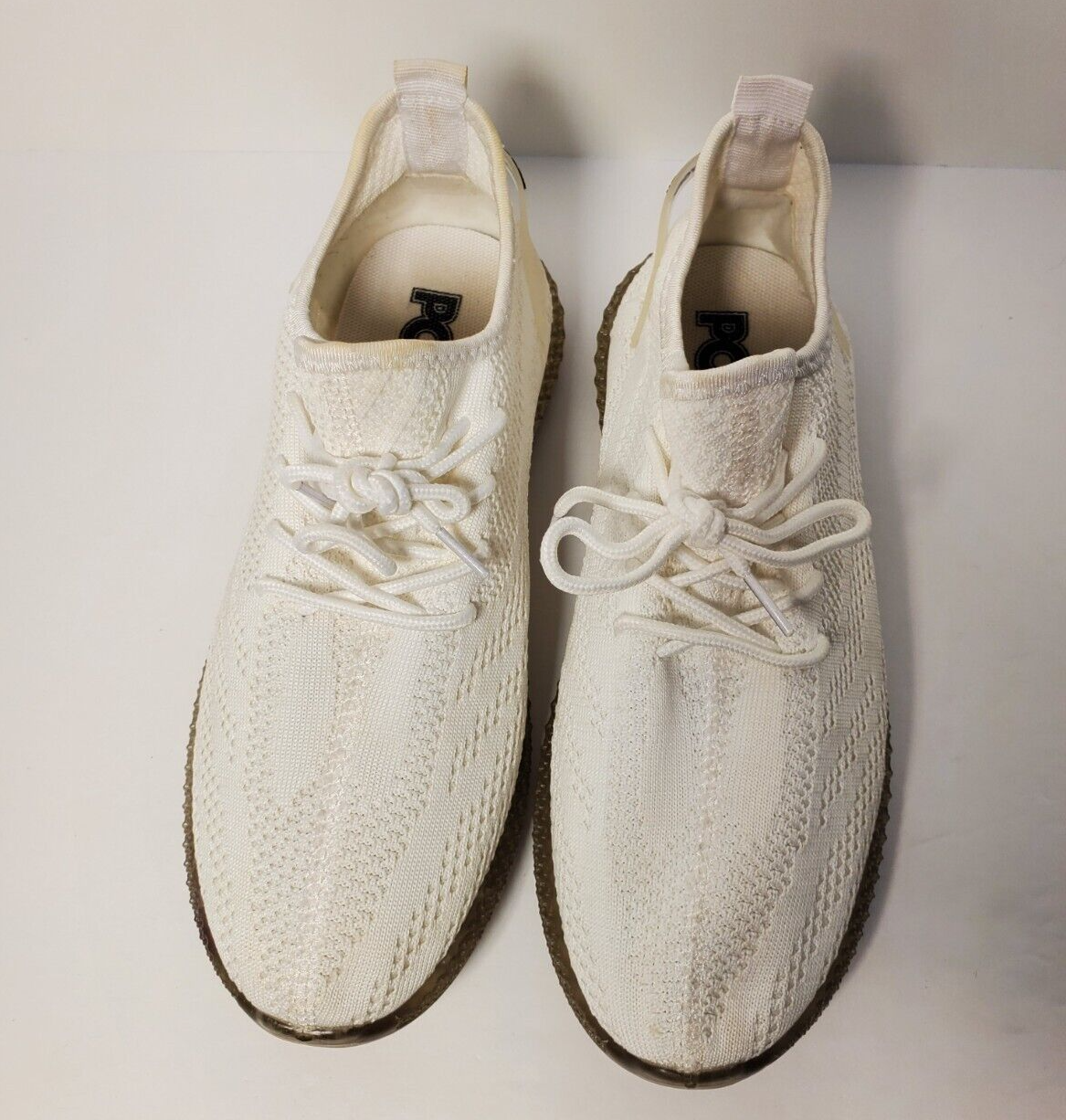 Sneakers slip on Pony donna PP2 Yasso bianche taglia 8 atletiche in maglia a mosca