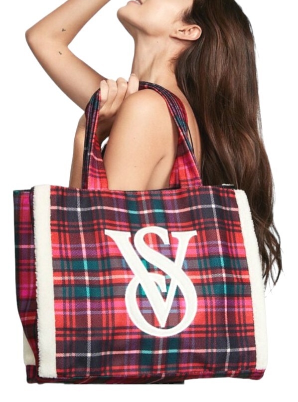 Victoria's Secret 2022 Black Friday Tote Bag Red Plaid NWT. | eBay