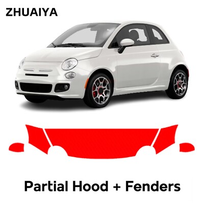 Hood Precut PPF Paint Protection Film For FIAT 500 S 2012-2015