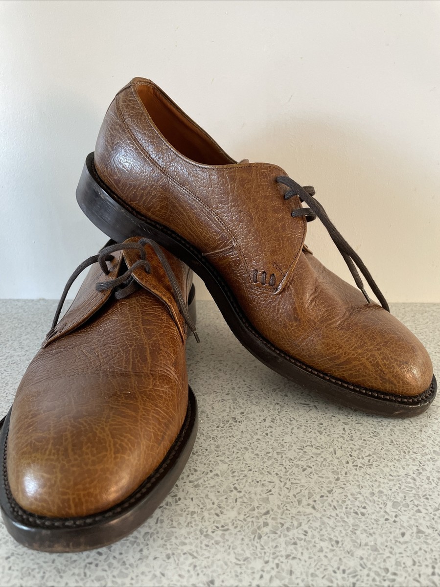 LOAKE, Men's Leather Brogue Style Shoes, Brown Colour, Size