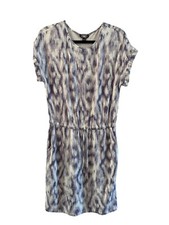 Hilary Radley Lavender & Off-White Soft Wrinkle Free Dress size XS  