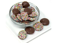 Reppert's Milk Chocolate Rainbow Nonpareils Chocolate Candy Candies 1lb