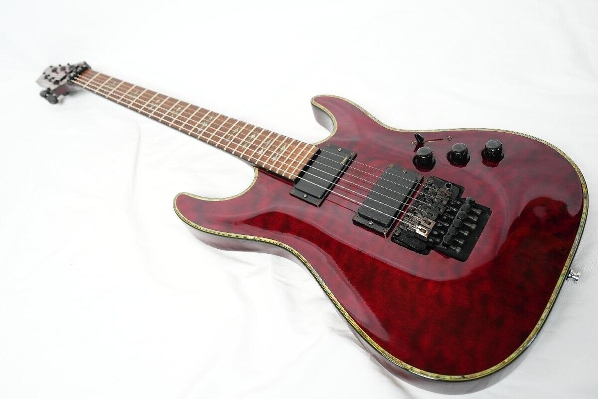 Schecter C-1 Electric Guitar Hellraiser FR Black Cherry 2007 Schecter C-1 Electric Guitar Hellraiser FR Black Cherry 2007