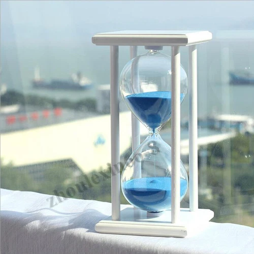 15/30/45/60 Min Holz Glas Sanduhr Sand Timer Uhr Home Office Dekor Geschenke - Bild 3 von 22