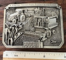 1985 CASE IH Fresh Team Tractor Belt Buckle - Limited Edition
