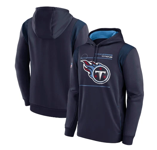 Tennessee Titans Hoodie Sideline Logo Performance Menu0026#039;s Pullover  Sweatshirt | eBay