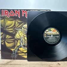 Adrian Smith Nicko Iron Maiden Piece Of Mind 1983 EMI Album Record Vinyl