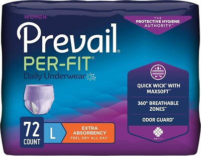 Prevail Women's protective Underwear Pull-Up Style Adult Diaper Max Absorbency