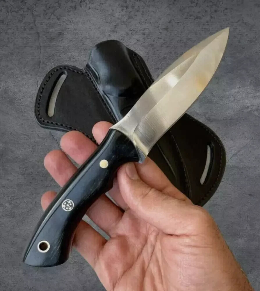 Jagdmesser Taschenmesser 12 cm Klinge aus 1075 Kohlenstoffstahl Micarta-Griff