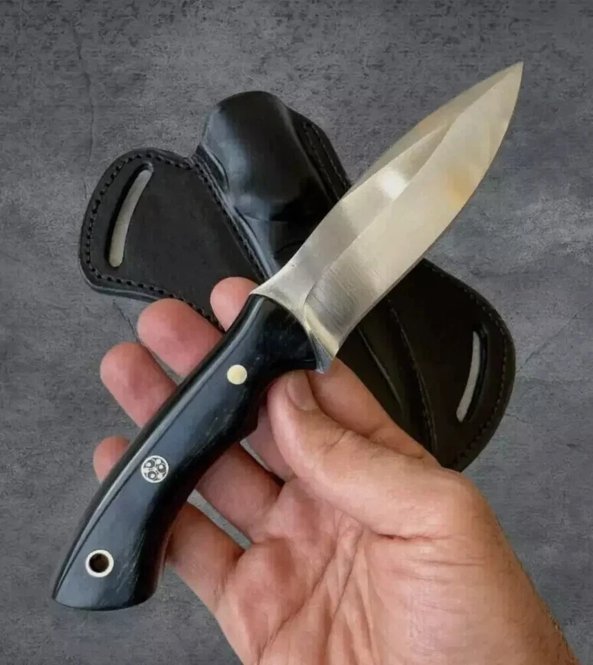 MARKENLOS Jagdmesser Taschenmesser 12 cm Klinge aus 1075 Kohlenstoffstahl Micarta-Griff