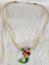 18" BEIGE LITTLE GIRL'S "THE LITTLE MERMAID" - ARIEL CHARM NECKLACE