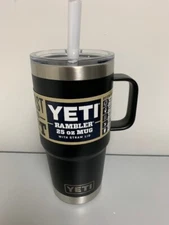 Black YETI® 25 Ounce Travel W/ Straw - Authentic, Brand New, Original Color,