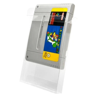 GAMING CAVE Cartridge Protector SNES Super Nintendo Game Plastic Display Case (10 Pack)