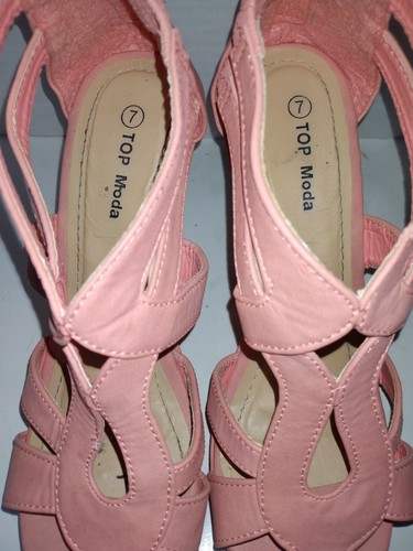top moda sandals Platform Heels Size 7 