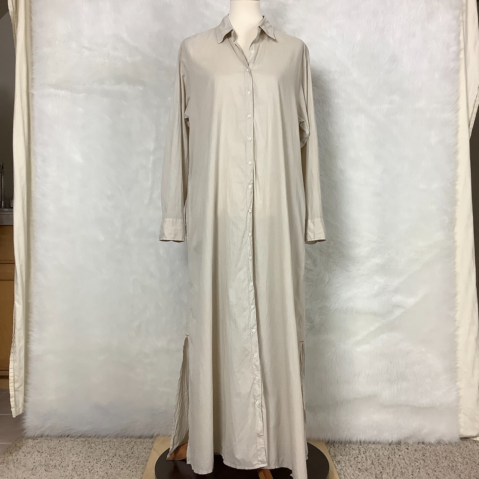 Xirena Parchment Cream Long Sleeve Button Front Boden Shirtdress