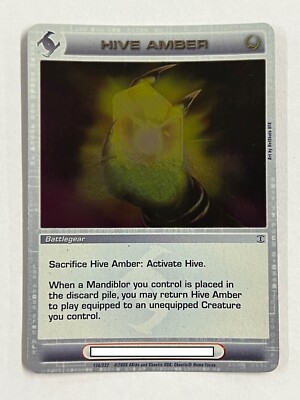 Chaotic 136/222 Hive Amber Holo Foil Rare Battlegear Card