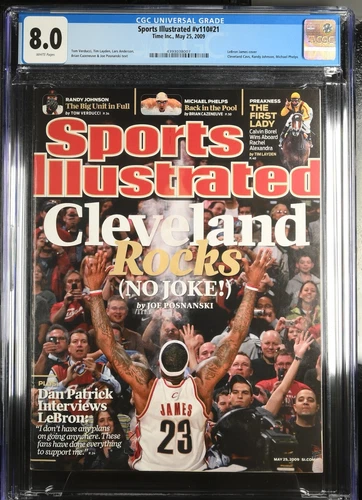 Sports illustrated May 25 2009 Lebron James Magazine Cleveland Rocks CGC 8.0