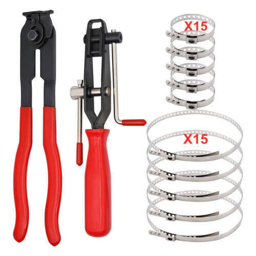 32PCS/Set CV Clamp Banding Tool CV Joint Crimp Clamp Pliers & CV Boot Clips Kit - Picture 5 of 7